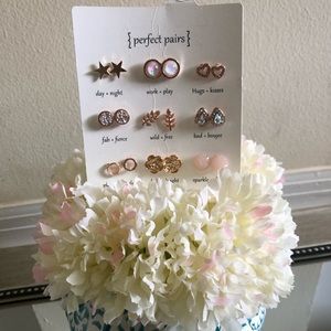 9 piece set of earings